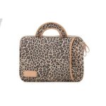 Sac � main pour ordinateur portable 2020 pouces, sacoche en toile l�opard pour macbook air pro, sac � ...