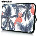 Sac d'ordinateur imprim� flamant rose pour femmes, sacoche � manches, �tui de protection, funda portable ...