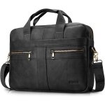 Sacoche pour ordinateur 15. 6 pouces, porte document homme, cartable cuir, cadeau, bandoulire, sac business, ...