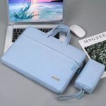 Sacoche ordinateur portable 11 pouces etanche grande capacit� design el�gant bleu yonis