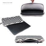 Sacoche ordinateur portable 12 pouces design ray� etanche et r�sistante noir yonis
