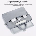 Sacoche ordinateur portable 13. 3 pouces grande capacit� imperm�able el�gante gris fonc� yonis