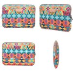 Sacoche ordinateur portable 13 pouces etanche r�sistante chocs style ethnique vert yonis