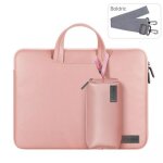 Sacoche ordinateur portable 15 pouces rose gold etanche avec accessoire int�gr� or rose yonis