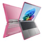 Sacoche ordinateur portable anti - choc rouge protection compl�te l�ger et durable rose 2 yonis