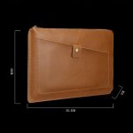 Sacoche ordinateur portable cuir v�ritable 11. 6 pouces protection optimale vert fonc� yonis