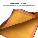 Sacoche ordinateur portable en cuir v�ritable pour 12 pouces et moins verte marron 2 yonis