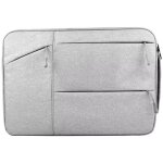 Sacoche ordinateur portable rose multi - poches douce et confortable pour 15. 6 pouces gris clair yonis ...