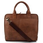 Sacoche de tablet marron sacoche ordinateur portable ipad sac cuir sac  main bandoulire