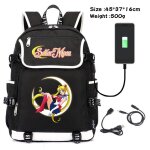 Sailor moon sac a dos dessin anim anime impression sac d'cole polyvalent sac d'ordinateur usb charge ...