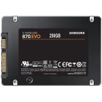 Samsung 870 evo mz - 77e250b - ssd - chiffr� - 250 go - interne - 2. 5  - sata 6gb / s - m�moire tampon ...