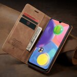 Convient pour samsung a51 - etui de tlphone portable anti - chute en daim bleu avec trois fentes pour ...