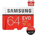 Samsung carte memoire sam micro sd 64g evo plus