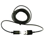 Pour samsung galaxy alpha : cable micro usb noir long 3 metres - synchro & charge