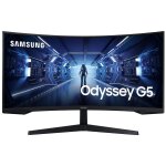Samsung odyssey g5 c34g55twwp - g55t series - �cran led - jeux - incurv� - 34  - 3440 x 1440 uwqhd @ ...