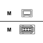 Sandberg - c�ble ieee 1394 - firewire 4 broches (m) pour firewire 6 broches (m) - 1 m