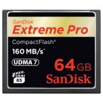 Sandisk 64gb extreme pro cf 160mb / s 64 go compactflash