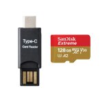 Sandisk extreme carte mmoire micro sdxc 128 go a2 classe 10 u3 v30 vitesse de lecture 190mo / s , criture ...