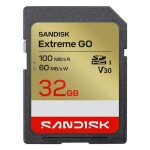 Sandisk extreme go - carte m�moire flash - 32 go - video class v30 / uhs - i u3 - sdhc uhs - i