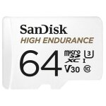 Sandisk high endurance - carte mémoire flash (adaptateur microsdxc vers sd inclus(e)) - 64 go - video ... Sandisk high endurance - carte mémoire flash (adaptateur microsdxc vers sd inclus(e)) - 64 go - video ...