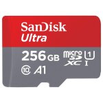 Sandisk ultra - carte m�moire flash (adaptateur microsdxc vers sd inclus(e)) - 256 go - a1 / uhs class ...