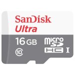 Sandisk ultra micro sd sdhc 16 go classe 10 uhs - i 80 mo / s sdsquns - 016g