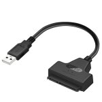 Sata 3 c�ble sata vers usb adaptateur jusqu'� 6 gbps pour 2. 5 pouces disque dur ssd externe 22 broches ...