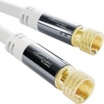 Satellite cable & tv antenna, coaxial � 7. 5m 4k sat cable with metal f connectors � available in 0. ...