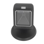 Scanner de codes - barres 2d mains libres qr, lecteur de bureau filaire usb omnidirectionnel pour magasin ...