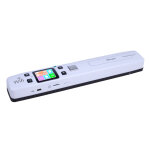 Scanner portable a plat wifi windows mac os scanneur usb lcd led pdf jpg blanc + sd 16go yonis