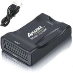 Scart p�ritel vers hdmi adaptateur, convertisseur p�ritel vers hdmi vid�o audio adaptateur 1080p hd support ...