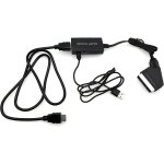 Scart to hdmi converter with hdmi cable, full hd 720p / 1080p audio video converter for hdtv monitor ...