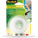 Scotch ruban mousse adhsive double face 1. 5m x 19 mm