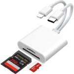 Sd card reader for iphone ipad, usb c sd card reader for sd / tf sd card adapter, 2 in 2 camera to iphone ... Sd card reader for iphone ipad, usb c sd card reader for sd / tf sd card adapter, 2 in 2 camera to iphone ...