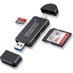 Sd / micro sd card reader, usb 3. 0 and usb - c to sd / tf memory card adapter, support uhs - i sdhc ...