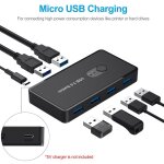 Sélecteur de commutateur usb 3. 0, 4 ports usb, commutateur périphérique pour souris, clavier, scanner, ... Sélecteur de commutateur usb 3. 0, 4 ports usb, commutateur périphérique pour souris, clavier, scanner, ...