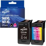 Senior - 560 561 lot de cartouches xl de rechange pour canon pg - 560 cl - 561 560xl 561xl pour imprimante ... Senior - 560 561 lot de cartouches xl de rechange pour canon pg - 560 cl - 561 560xl 561xl pour imprimante ...