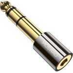 Senior - adaptateur jack 6. 35mm m�le vers 3. 5mm femelle st�r�o, 3. 5mm to 6. 35 mm plaqu� or adapter ...