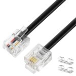 Senior - cable rj11 2m, câble téléphonique rj11 modulaire 6p4c western - pr plate pour téléphone, modem, ... Senior - cable rj11 2m, câble téléphonique rj11 modulaire 6p4c western - pr plate pour téléphone, modem, ...