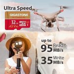 Senior - carte m�moire 32 go lot de 5 cartes, 4k cam�ra pro, compatible avec gopro drone switch, vitesse ...
