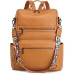 Senior - sac a dos en cuir souple avec compartiment pour ordinateur portable de 14 a 15 pouces et sac ...