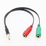 Sparateur audio jack 3. 5mm pour casque et micro, adaptateur d'extension aux, cordon pour ordinateur, ...