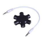 S�parateur de c�ble audio aux de 3. 5mm, 1 m�le � 5 femelles, port pour casque d'�coute, c�bles de sortie ...