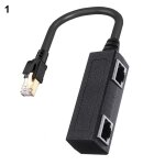 Sparateur ethernet cat8 40gbps haute vitesse 2000mhz lan rj45 1 mle  3 femelles, cble adaptateur ...