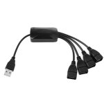 Séparateur de hub usb 2. 0 480mbps haute vitesse 4 ports pour ordinateur portable Séparateur de hub usb 2. 0 480mbps haute vitesse 4 ports pour ordinateur portable