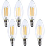 Sept - ampoule led e14 blanc chaud dimmable 2700k 4w 400lumen équivalent incandescente 40w en forme de ... Sept - ampoule led e14 blanc chaud dimmable 2700k 4w 400lumen équivalent incandescente 40w en forme de ...