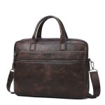 Serviette en cuir noir pour hommes, porte - documents pour ordinateur portable 13. 3 , sac à main à ... Serviette en cuir noir pour hommes, porte - documents pour ordinateur portable 13. 3 , sac à main à ...