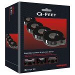 Set de 4 supports d enceinte audioquest sorbogel q feet noir