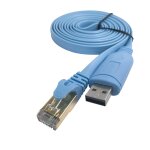 Sh - rj45p cble usb a console avec puce pl2303gt pour routeurs commutateurs 1. 8m / 5. 9ft