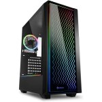 Boitier pc moyen tour atx sharkoon lit 200 rgb avec panneaux vitr�s - noir